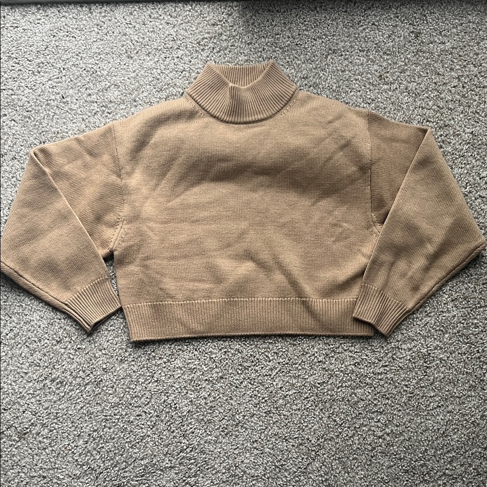 Wilfred Cowl Neck Sweater in Tan